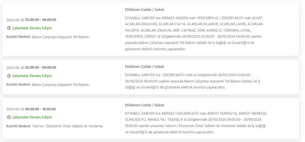 İstanbul'un 18 ilçesinde elektrikler kesilecek! BEDAŞ detayları açıkladı 6